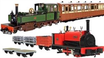 7mm O scale narrow gauge models use OO/HO 16.5mm track. Lynton & Barnstaple and quarry Hunslet locos and stock by Bachmann & Dapol Lionheart Trains