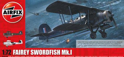 Airfix A04053B 1/72nd Fairey Swordfish Mk.1 Aircraft KitNumber of Parts 125   Length 154mm   Wingspan 193mm80 years ago, six Fairey Swordfish torpedo bombers flew from RAF Manston to attack the three German capital ships Scharnhorst, Gneisenau and Prinz Eugen making a dash up the English Channel in February 1942. This heroic attack was doomed to failure and all the Swordfish were shot down without any damage to the enemy ships. Lieutenant Commander Esmonde won a posthumous Victoria Cross and only 5 of the aircrew survived.