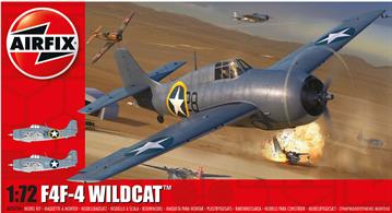 Airfix A02070A 1/72nd Grunmann F4F-4 Wildcat Fighter KitNumber of Parts 58  Length 122mm   Wingspan 160mm