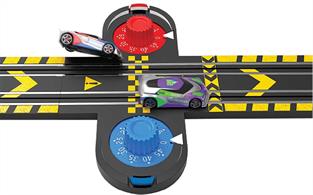 The Micro Scalextric lap counter booby trap adds another dimension to the race – you can set the length of the race up to a maximum of 50 laps, then once the winner finishes the race the ejector is triggered to make their opponent fly off the track! Compatible with all new 9V Micro Scalextric sets