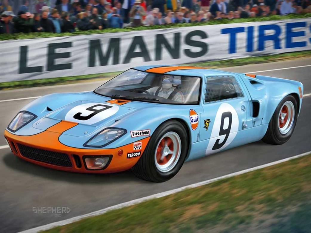 Revell 1/24 07696 Ford GT40 Le Mans 1968 Race Car Kit Limited Edition