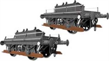 Dapol O gauge modesl of GWR shunters truck chariots wagons used in GWR and BR western region goods yards