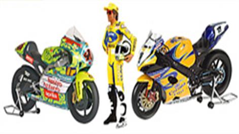 1/12 Scale Modern Race Motorcycles. These 1/12 scale motorbikes are highly detailed replicas.