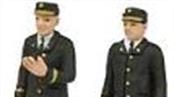 O gauge figures and detailing accessories from Bachmann. Passengers, station staff and track workers. Lineside cabinets and depot jacks.