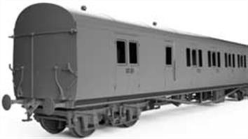 Rapido Trains OO gauge models of the GWR diagram E140 brake composite coaches built to form two-coach B set trains. Sold as a pair.