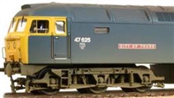 OO gauge models of diesel and electric locomotives and multiple units painted in the BR corporate image blue livery 1966-1985.
