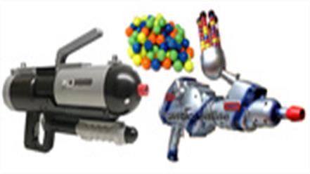 Low powered paintball guns. Fun for all the family, budget priced and water soluble paint balls.