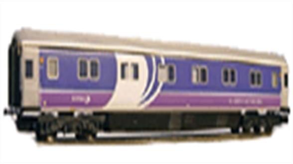 Passenger coaches by Dapol and Bachman Graham Farish in the liveries of post-privatisation operators.