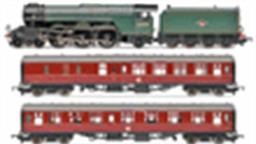 Train packs by Hornby and Bachmann contain a locomotive and starter set of coaches to bring some classic British trains to your layout.
