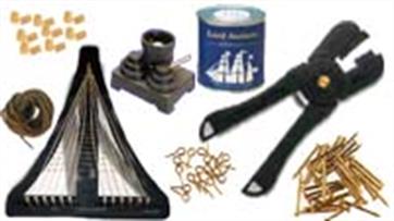 Specialist ship building tools and extra fittings for those finishing touches.