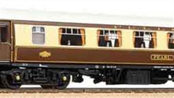 OO gauge models of the luxurious coaches operated by the British Pullman Car Company, including the BR-built cars of the 1950s.