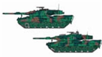 Dragon models 1:144 range of miniature tanks.