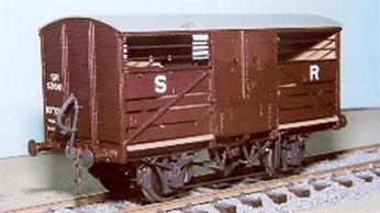 Southern Railway O gauge wagon kits by Slaters and Parkside. Wagons built for the SR and constituent companies.