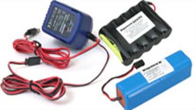 Compact battery packs to power RC transmitters and receivers.