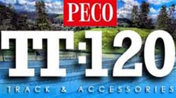 Peco TT 1:120 scale range of 12mm track and points, plus station buildings and platforms.