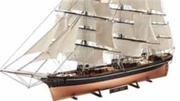 Revell plastic model ship kits featuring sailing ships from dingys and racing yachts to full-rig sailing war and clipper ships.