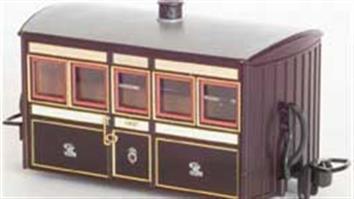Passenger coaches from narrow gauge railways modelled in OO9, narrow gauge for 4mm scale OO railways using N gauge tracks.