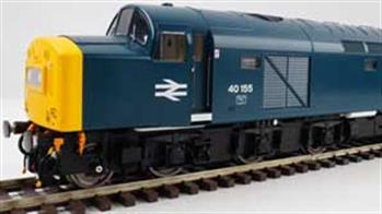 Heljan O gauge models of the imposing English Electric type 4 BR class 40 diesel locomotives.