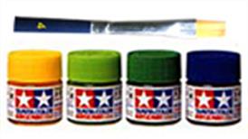 Paints, brushes, aerosol cans and air brushes for painting models. Acrylic and enamel paints from Revell, Humbrol, Tamiya and more.