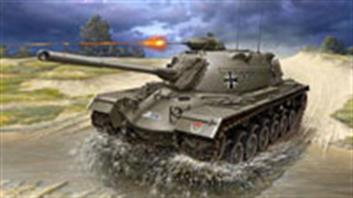 Revell range of moulded plastic kits of military vehicles and tanks.