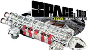 Detailed plastic model kits from the classic Space 1999 series. Eagle Transporters in scales up 1:48, half the size of the studio models.