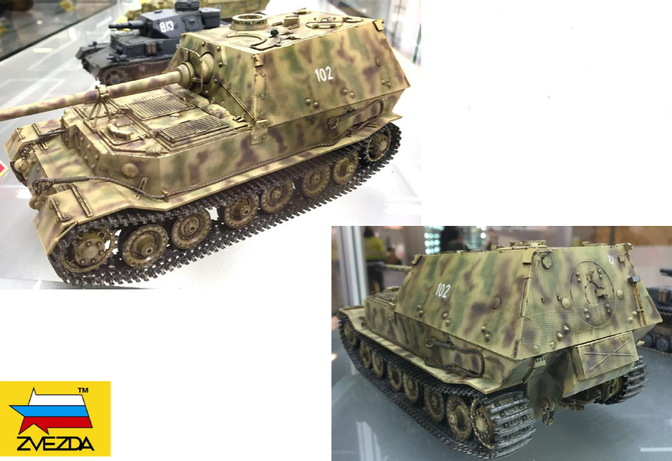 Zvezda 1/35 German WW2 Sd.Kfz 184 Panzer Jg. Elefant Self Propelled Gun ...