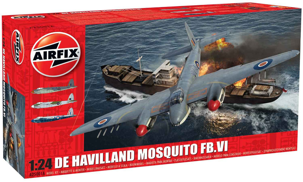 Airfix 1/24 RAF DH Mosquito FBVI Fighter Bomber Kit A25001A