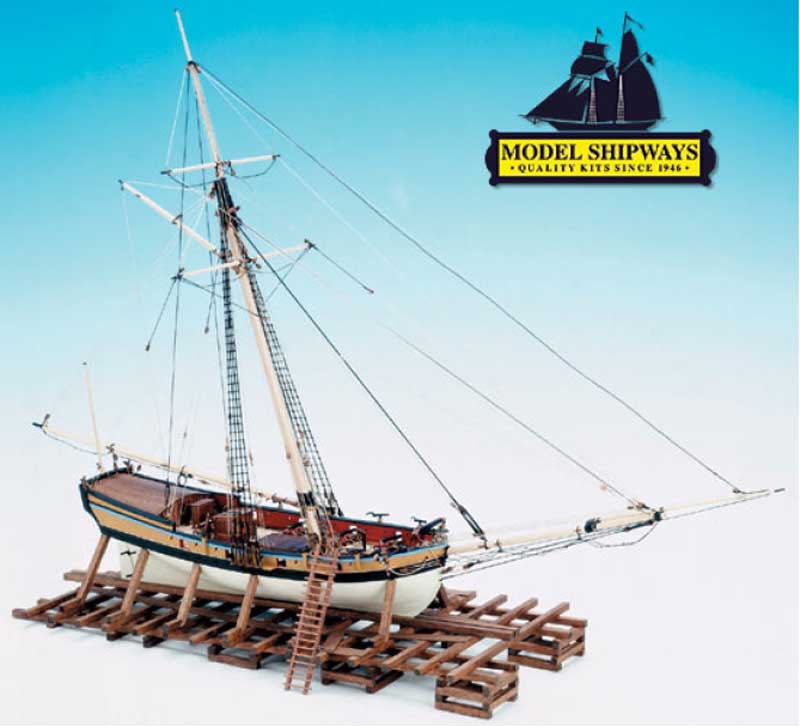 Model Shipways 1/48 Armed Virginia Sloop (1768) Plank on Bulkhead Kit MS2160