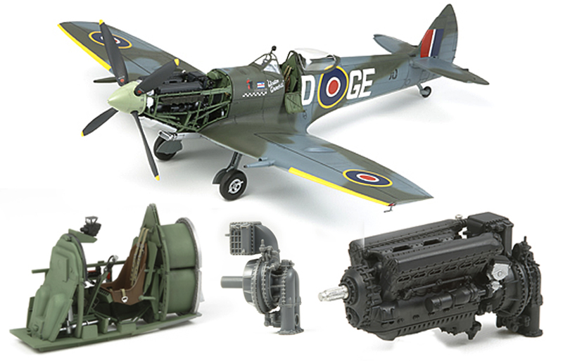 Tamiya 1/32 Supermarine Spitfire Mk.XVIe Fighter