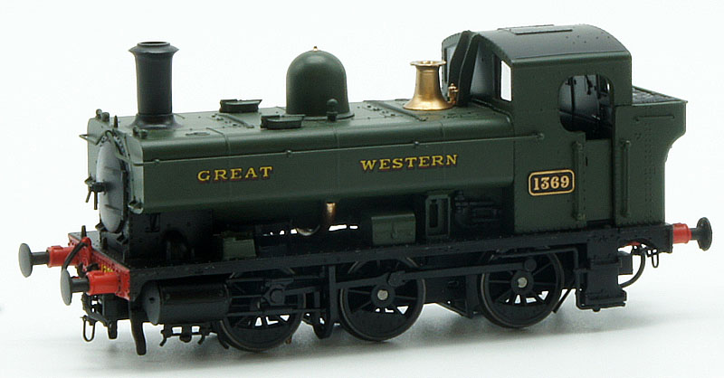 Heljan OO GWR 1369 0-6-0PT 1366 Class Pannier Tank GWR Green Lettered ...