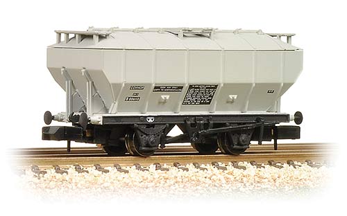 Graham Farish N BR COVHOP Soda Ash Covered Hopper Wagon Light Grey 377-766