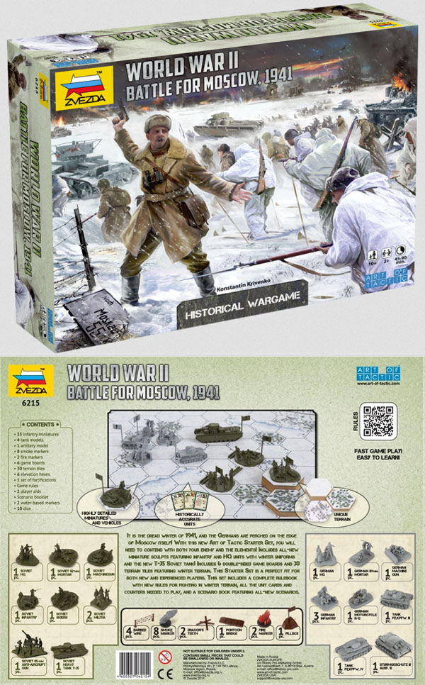 Zvezda 1/72 Battle for Moscow Art of Tactics Wargame 6215