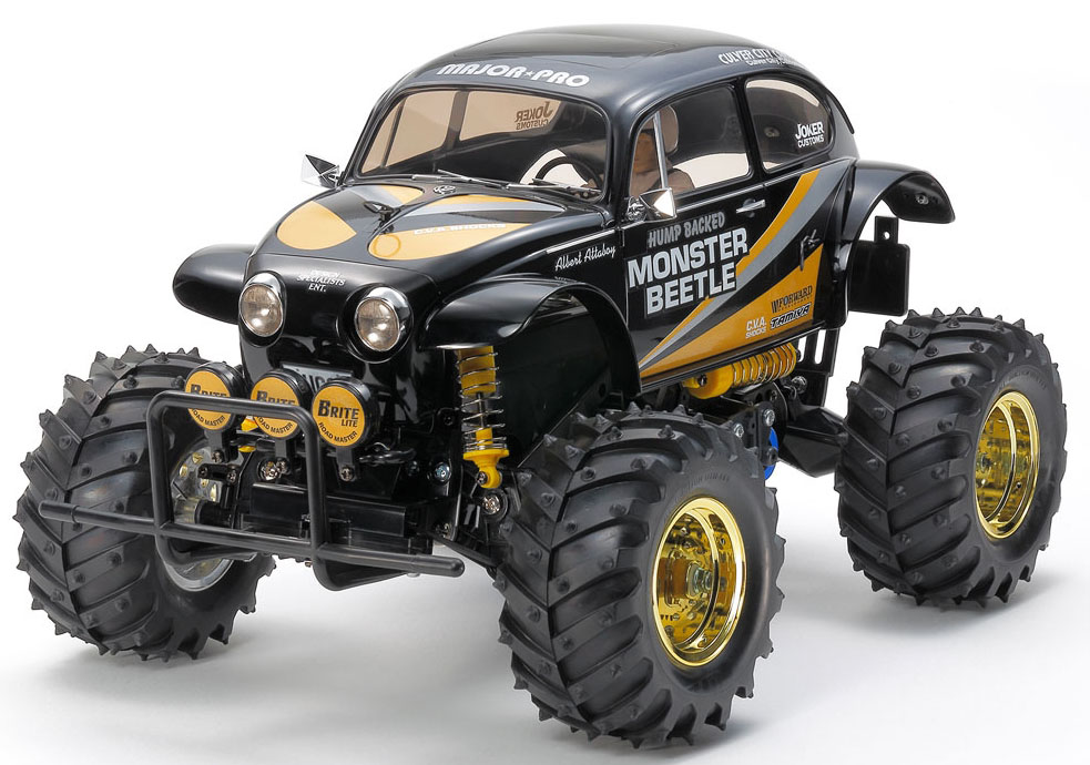 Tamiya 1/10 Monster Beetle Black RC Monster Truck Kit 47419