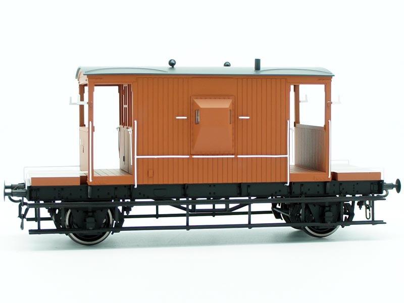 Dapol O Gauge BR Standard 20 Ton Goods Brake Van Bauxite UnNumbered RTR