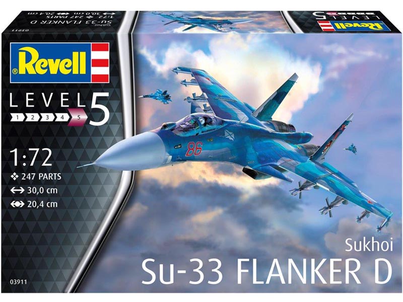 Revell 1/72 Sukhoi Su-33 Navy Flanker Aircraft Kit 03911