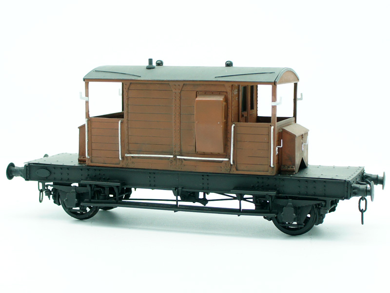 Preowned O Gauge Kitbuilt Metal SR Brake Van Br Bauxite SR Brake Van