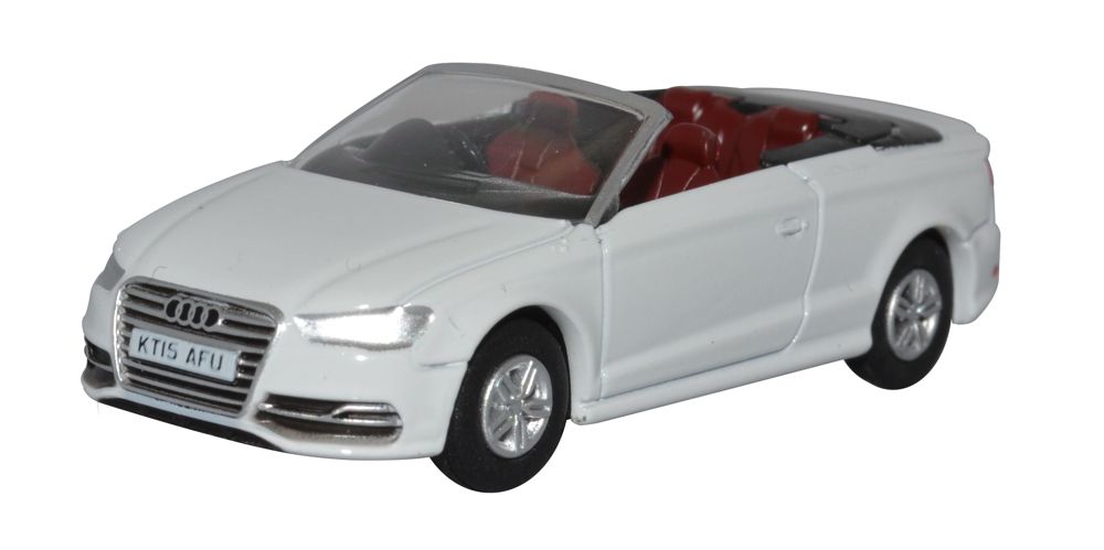 Oxford Diecast 1/76 Audi S3 Cabriolet Glacier White 76S3001