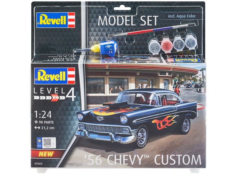 Revell 1/24 1956 Chevy Custom car Starter Kit 67663