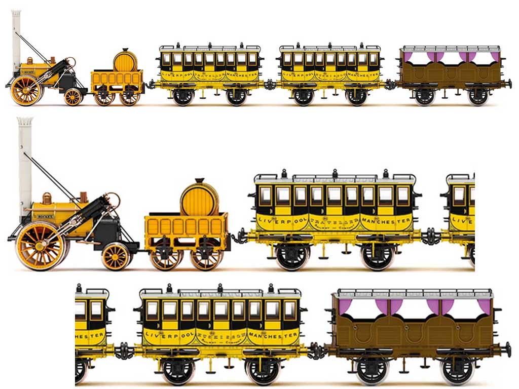 Hornby OO L&MR Stephensons Rocket Train Pack R3810