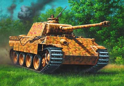 Revell 1/72 German Panther Tank Ausf.D WW2 Plastic Kit 03107