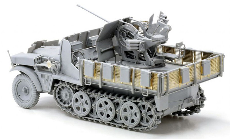 Dragon Plastics 1 35 German Sdkfz10 5 With Armoured Cab And 2cm Flak 38 