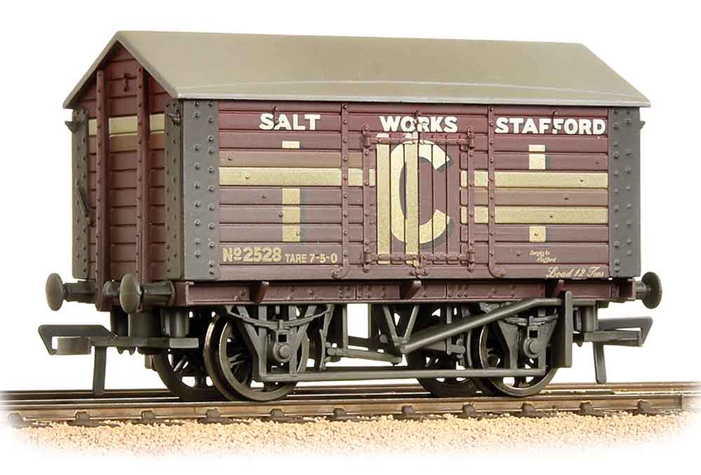 Bachmann OO ICI Salt Works Stafford Covered Salt Wagon Maroon Weathered ...