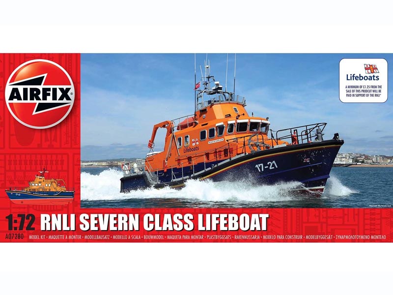 Airfix 1/72 RNLI Severn Class Lifeboat Kit A07280