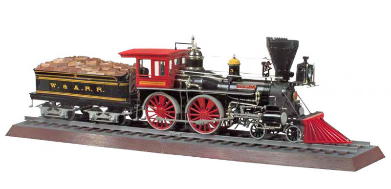 MPC The General American 4-4-0 Wood Burning Steam Locomotive Kit 1/25 ...