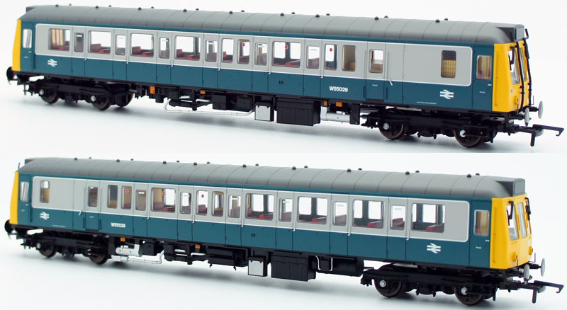 Dapol OO BR W55029 Class 121 Pressed Steel Single Car DMU Blue & Grey ...