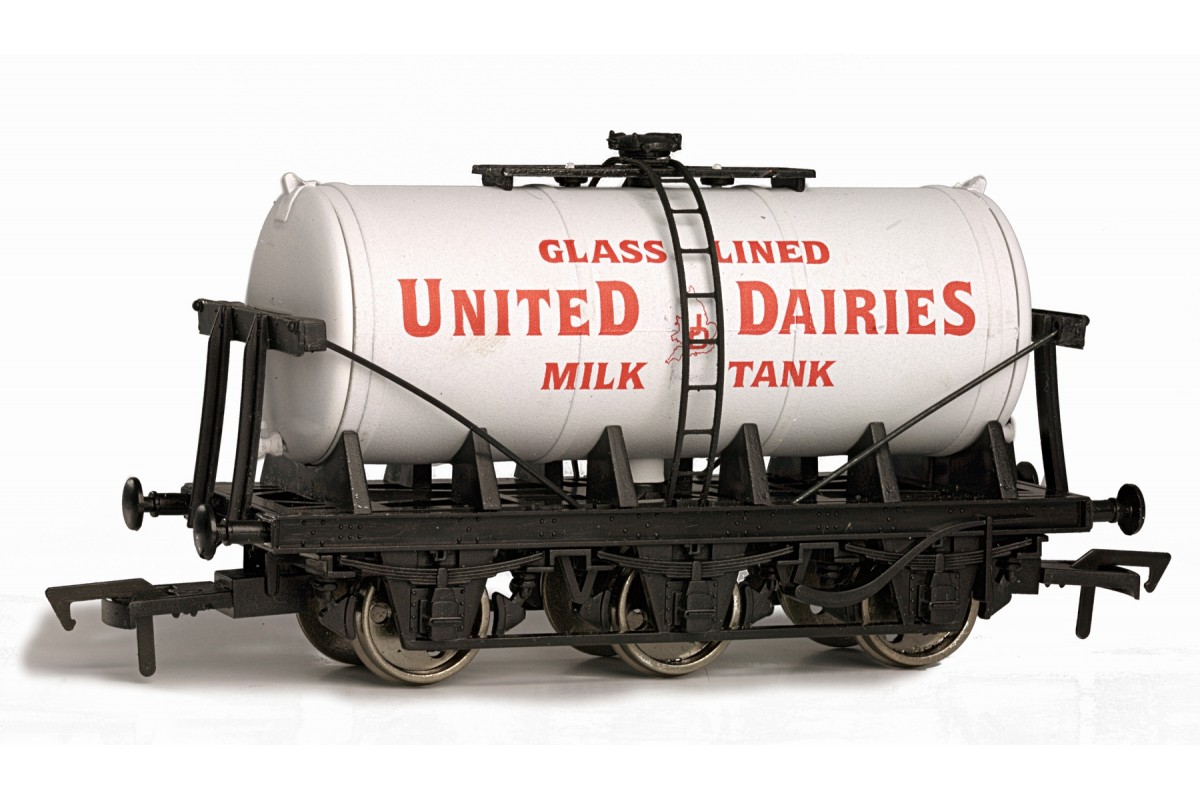 Dapol OO United Dairies 6-Wheel Milk Tank Wagon 4F-031-019