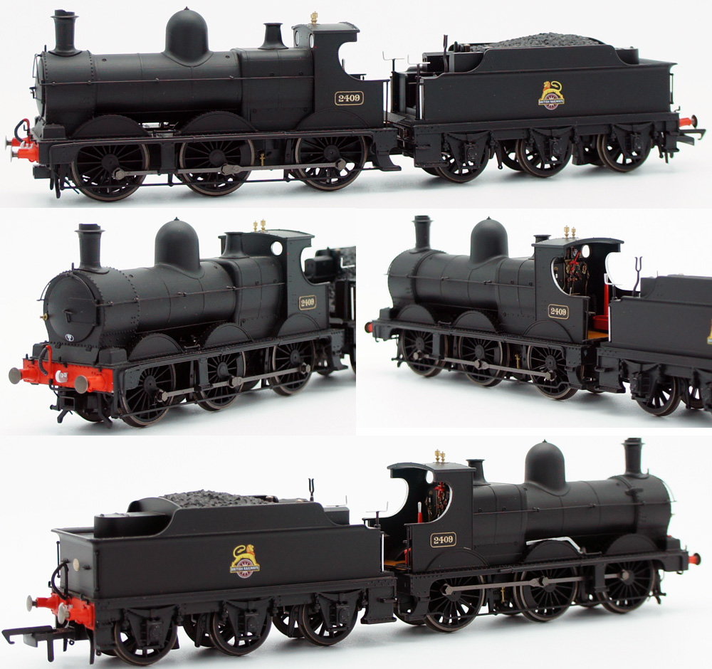 Oxford Rail OO BR 2409 GWR 2301 Class Dean Goods 060 Black Early