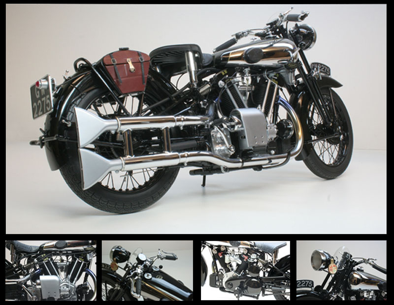 Minichamps 1/6 Brough Superior SS 100 T E Lawrence Motorcycle Model 062