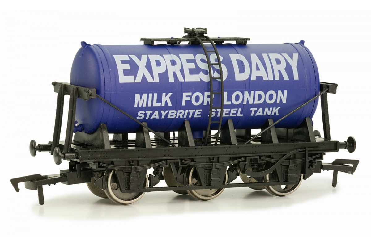 Dapol OO Express Dairy 6-Wheel Milk Tank Wagon 4F-031-017