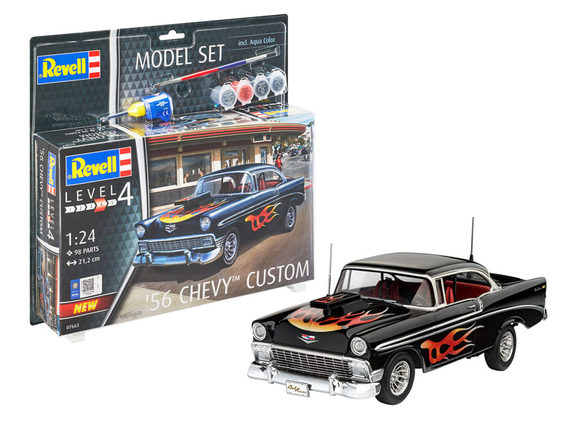 Revell 1/24 1956 Chevy Custom car Starter Kit 67663